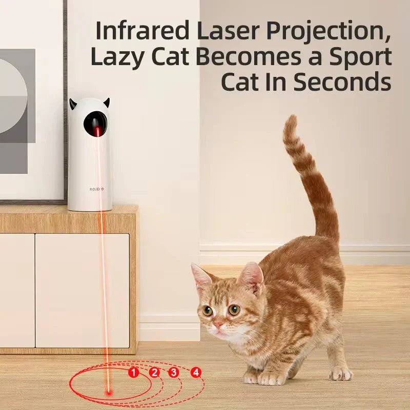 Automatic Cat Toy – Interactive Smart LED Laser para mascotas - Petzen