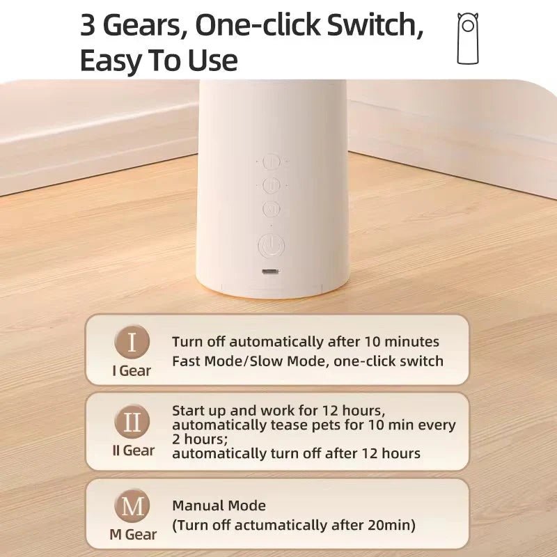 Automatic Cat Toy – Interactive Smart LED Laser para mascotas - Petzen