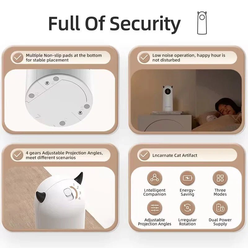 Automatic Cat Toy – Interactive Smart LED Laser para mascotas - Petzen