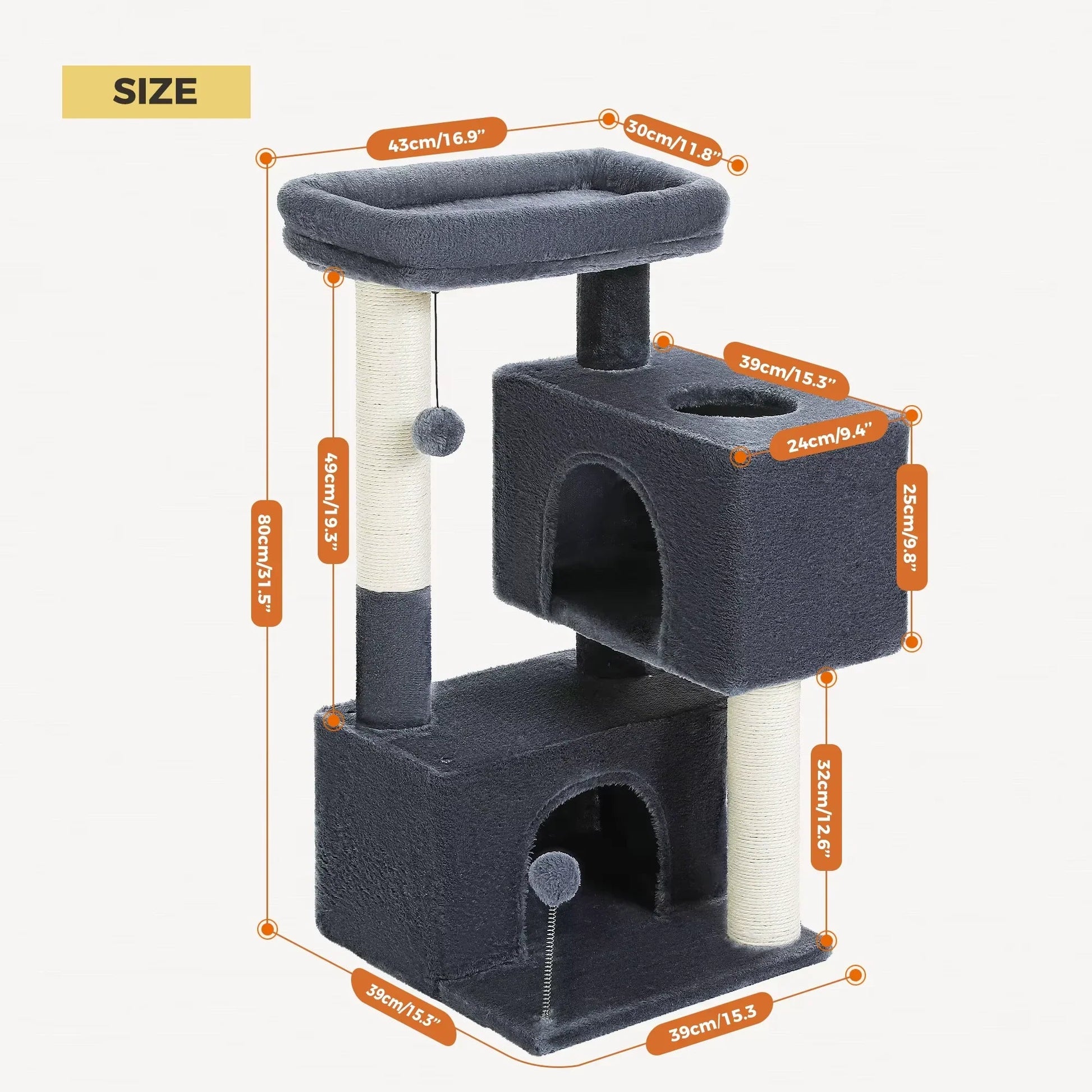 Cat Tree for Large Cats Cat Tower for Indoor para mascotas - Petzen