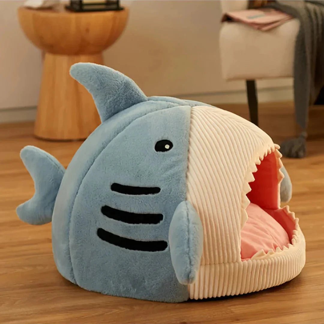 Luxury Plush Shark Pet Bed para mascotas - Petzen