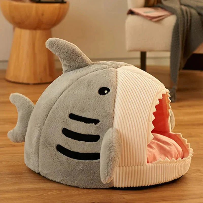 Luxury Plush Shark Pet Bed para mascotas - Petzen