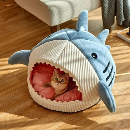 Luxury Plush Shark Pet Bed para mascotas - Petzen